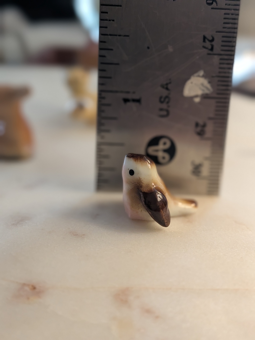 Mini Ceramic Woodland Animal Figurine Set Of 6 Vintage - Picture 14 of 14